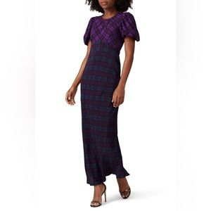 Two toned Plaid Cher Maxi Dress from Rahi